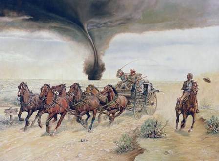 Run for Cover by Les Ray art print