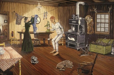 Kitchen Dryout by Les Ray art print