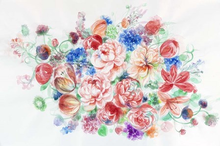 Floral Arrangement VI by Li Bo art print