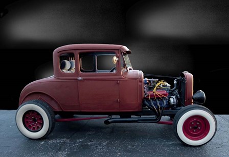 30&#39; Model A Ford Coupe by Lori Hutchison art print