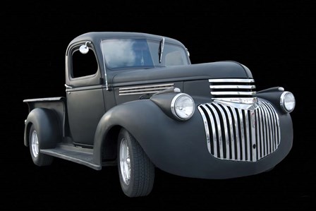 Grey Chevy Pickup Truck by Lori Hutchison art print