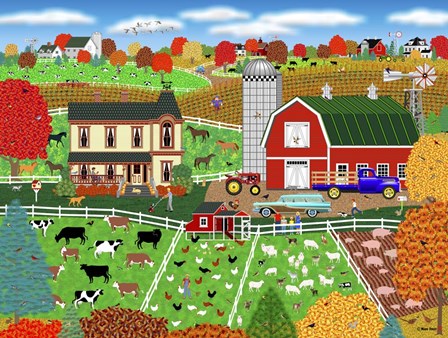 Perfect Day On The Farm by Mark Frost art print