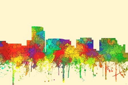 Rosslyn Virginia Skyline-SG by Marlene Watson art print