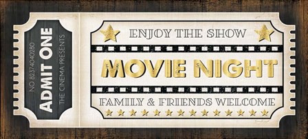 Movie Ticket by Jennifer Pugh art print