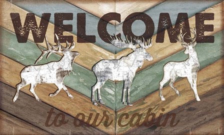 Lodge Welcome by Jennifer Pugh art print