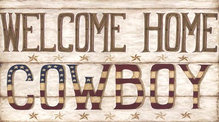 Welcome Home Cowboy by Cindy Shamp art print