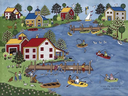 Fine Day For Fishing by Medana Gabbard art print