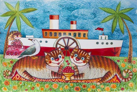 La Mer  Qu&#39;on Voit Danser.. by Oxana Zaika art print