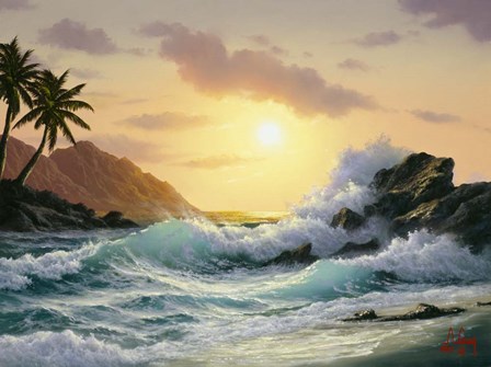 Crashing Waves by Anthony Casay art print