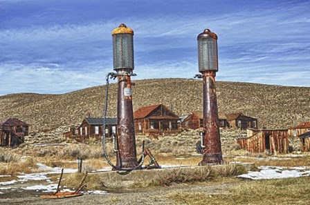 Old Gas Station by Robert Kaler art print