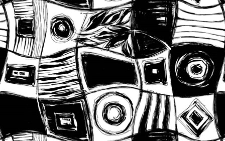 Circles and Rectangles by Stessi art print