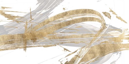 Gold &amp; Grey II by Studio W art print