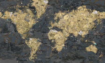 World Map by Edward Selkirk art print