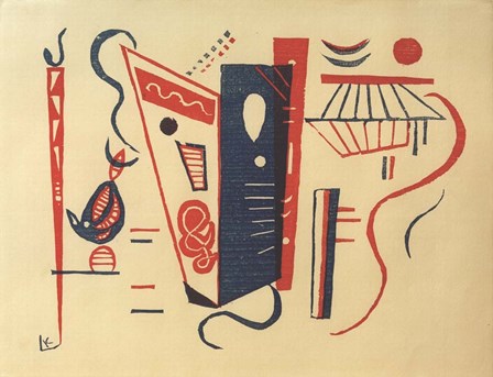 Woodcut for 20th Century, 1939 by Wassily Kandinsky art print