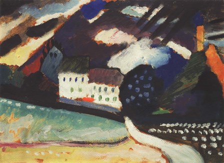 Murnau, Schloss und Kirche II. Ca. 1909 by Wassily Kandinsky art print