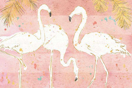 Flamingo Fever IV by Anne Tavoletti art print