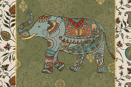 Elephant Caravan IIF by Daphne Brissonnet art print