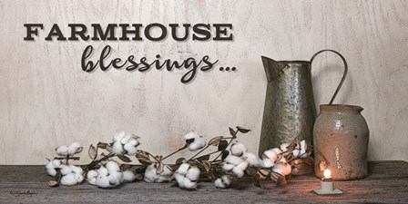 Farmhouse Blessings by Susie Boyer art print