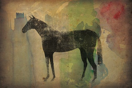 Cheval Noir v2 by Ryan Fowler art print