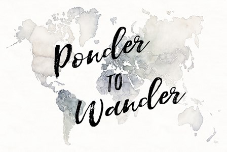 Watercolor Wanderlust Ponder by Laura Marshall art print