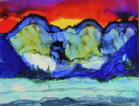 Mountain Glow by Michelle McCullough art print