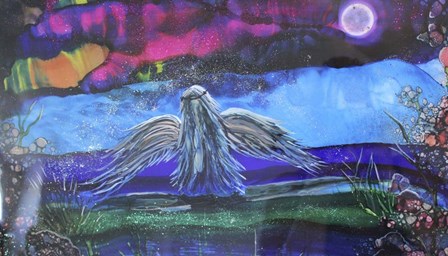 My Dark Angel by Michelle McCullough art print