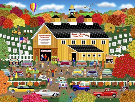 Sweet'n'Sticky Honey Farm by Mark Frost art print