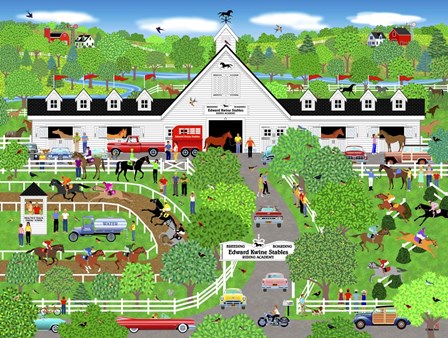 Horse Lover's Paradise by Mark Frost art print