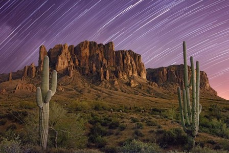 Lost Dutchman Star Trails by Mike Jones Photo art print