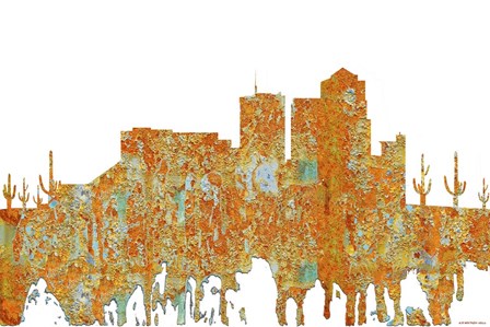 Tucson Arizona - Rust by Marlene Watson art print