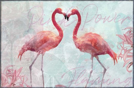 Flamingo Power by Cora Niele art print