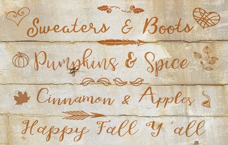 Happy Fall by Cora Niele art print