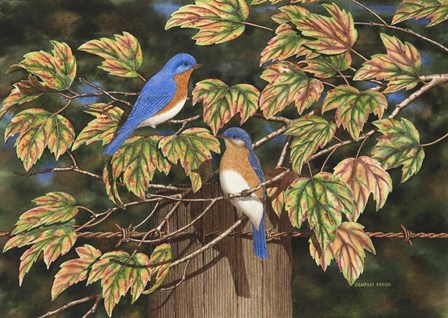 Autumn Blues by Dempsey Essick art print