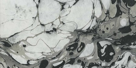 Black and White Marble Panel Trio II by Nancy Green Design art print