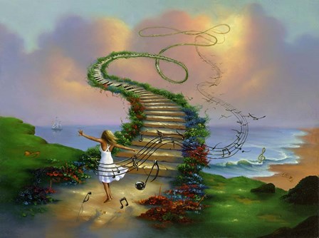 Musical Dreamland by Jim Warren art print