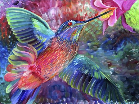 Hummingbird's Song by Stephanie Analah art print