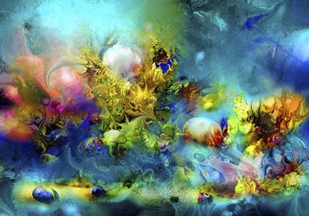 Coral Reef Emerald by RUNA art print