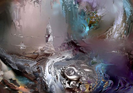 Imaginary Landscape Emerald by RUNA art print