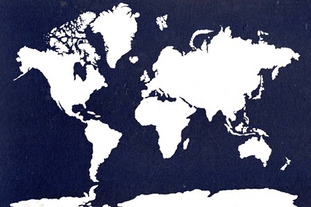 World Map 5 by ALI Chris art print