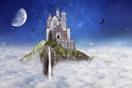Castel In Cloud by Ata Alishahi art print