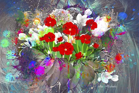 Flowers Explosion by Ata Alishahi art print