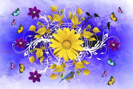 Flowers Design 1 by Ata Alishahi art print