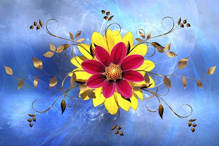 Flower Design 2 by Ata Alishahi art print