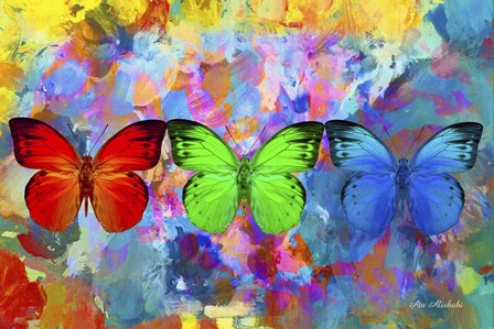 Red, Green &amp; Blue by Ata Alishahi art print