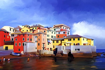 A Colorful Town by Ata Alishahi art print