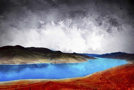 Blue River by Ata Alishahi art print