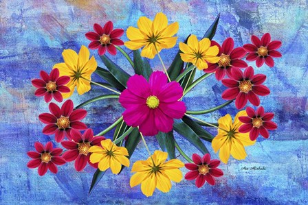 Flower Design 2Mz by Ata Alishahi art print