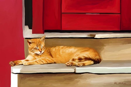 Cat 2A by Ata Alishahi art print