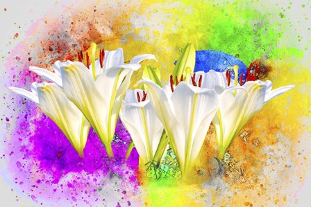 Flower Design 11MA by Ata Alishahi art print