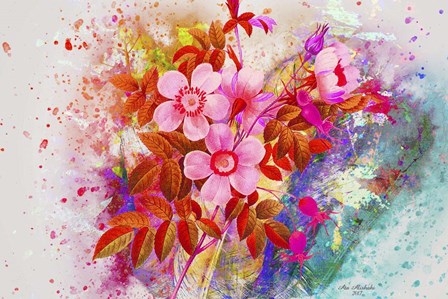 Flower Design K3 by Ata Alishahi art print